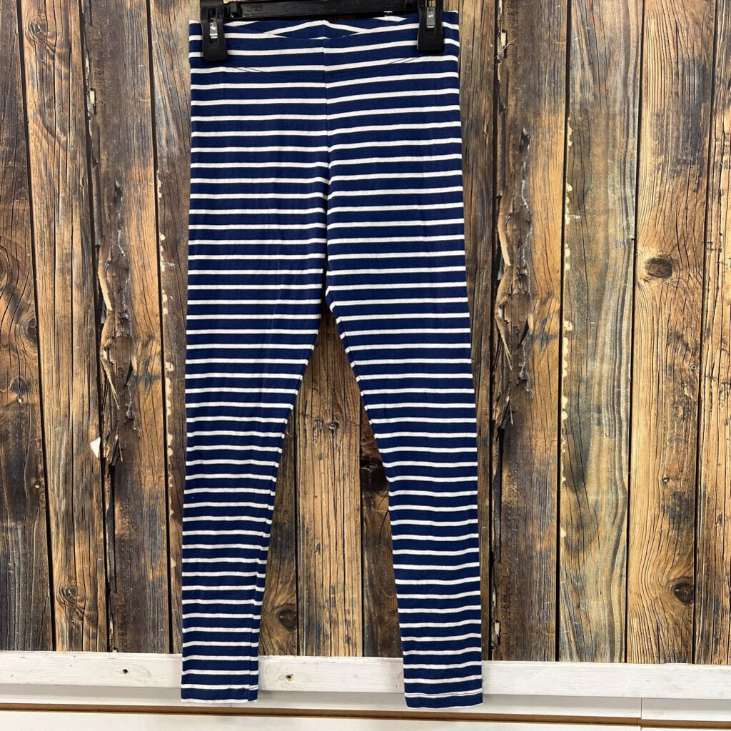 Mini Boden Navy/White Leggings, Girls 9-10