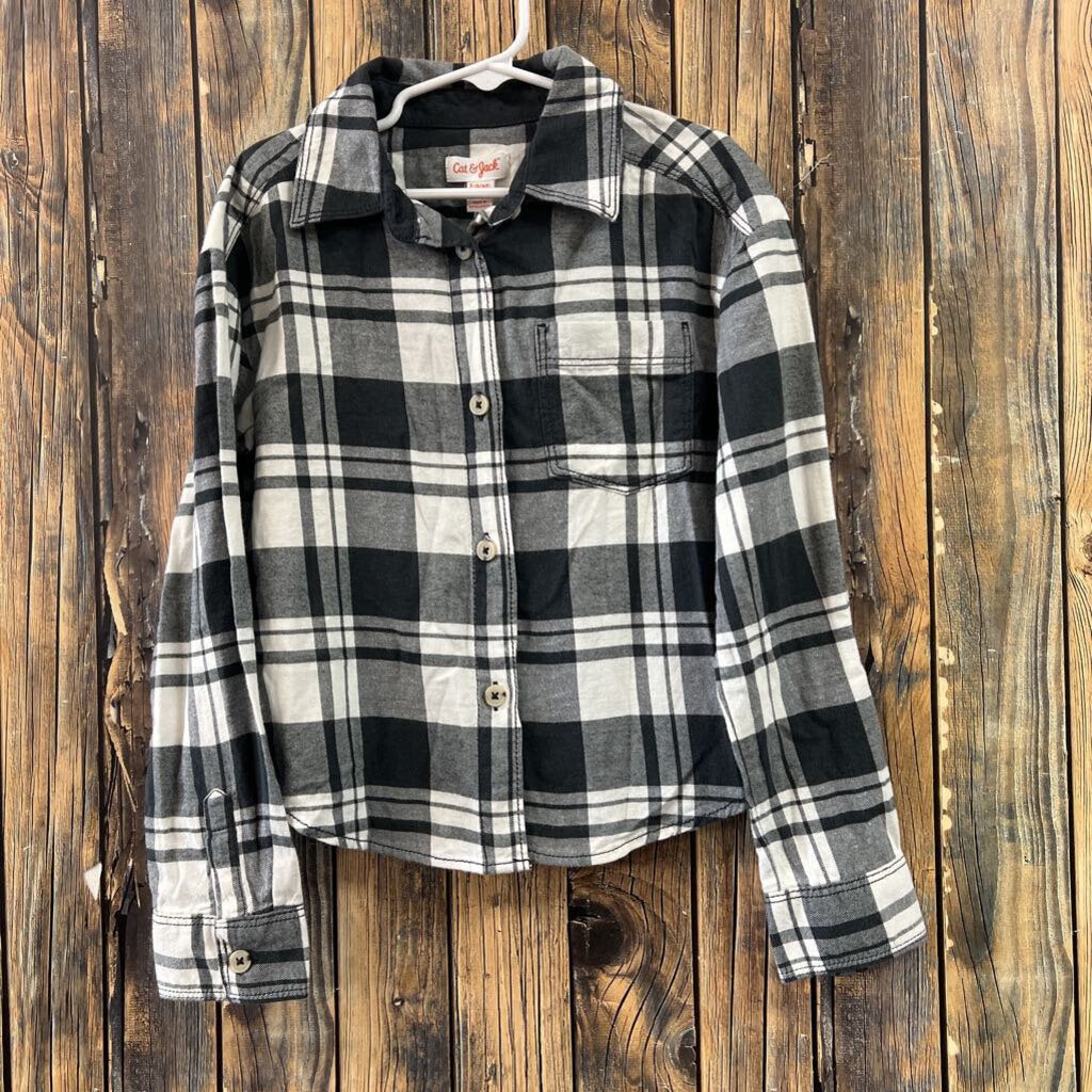 NWT Cat & Jack Grey Flannel, Boys 6/6X