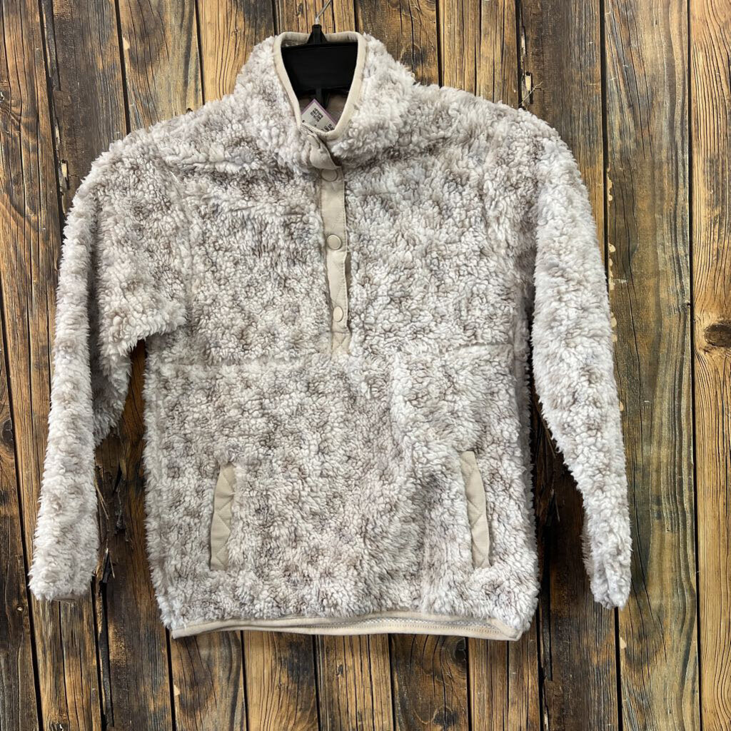 Cuddly Sherpa Pullover, Girls 5/6