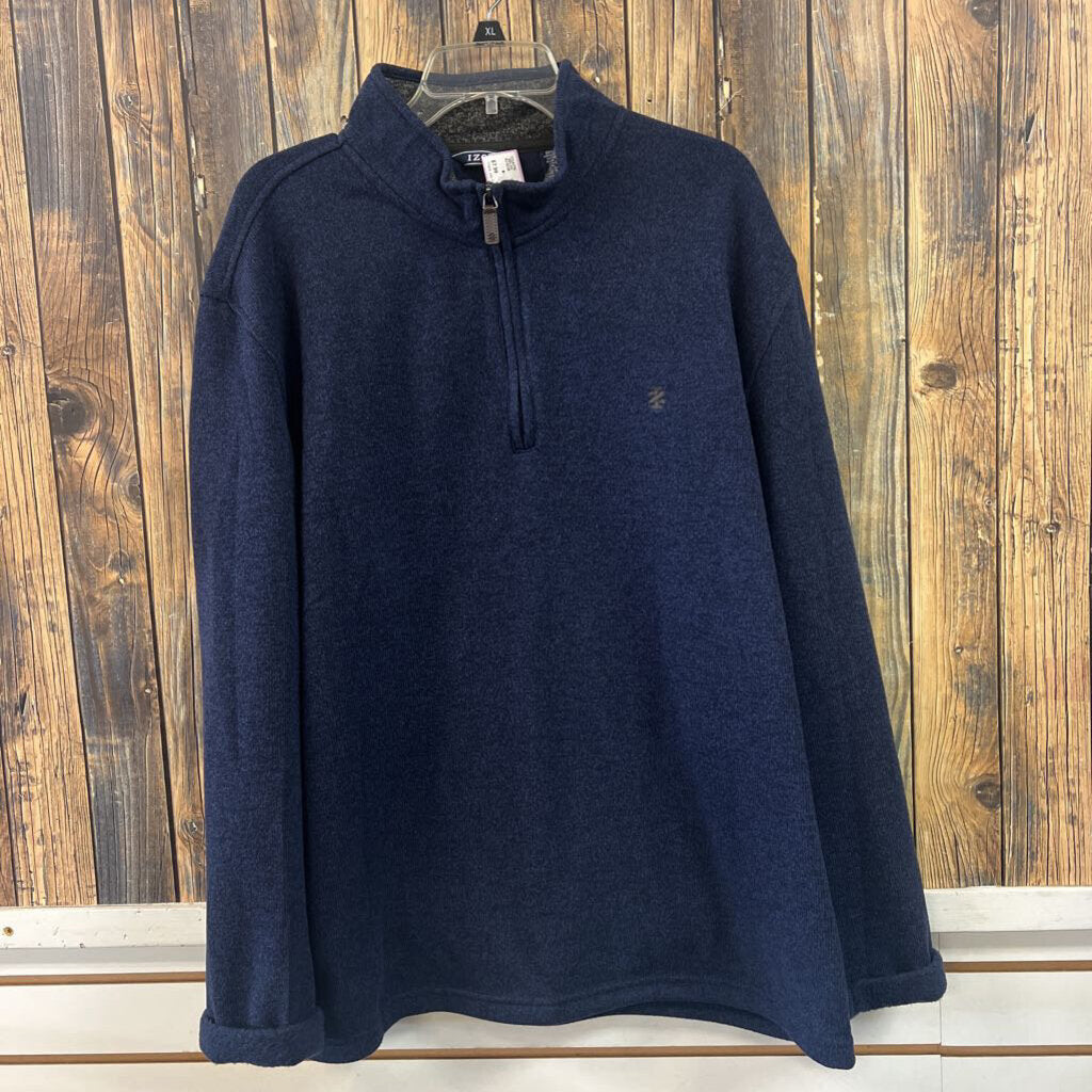 Izod Blue Quilted Pullover, Mens 2X