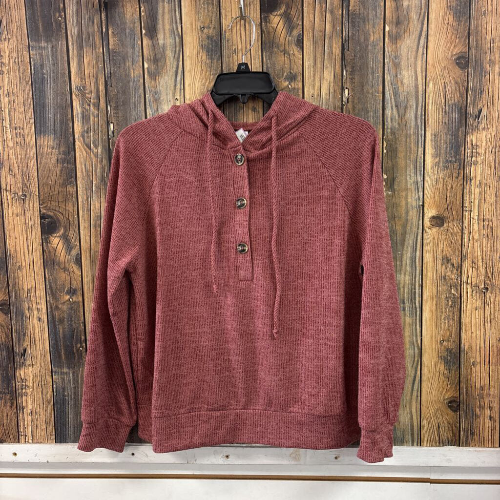 NWT Button Down Hooded Top, Womens XL
