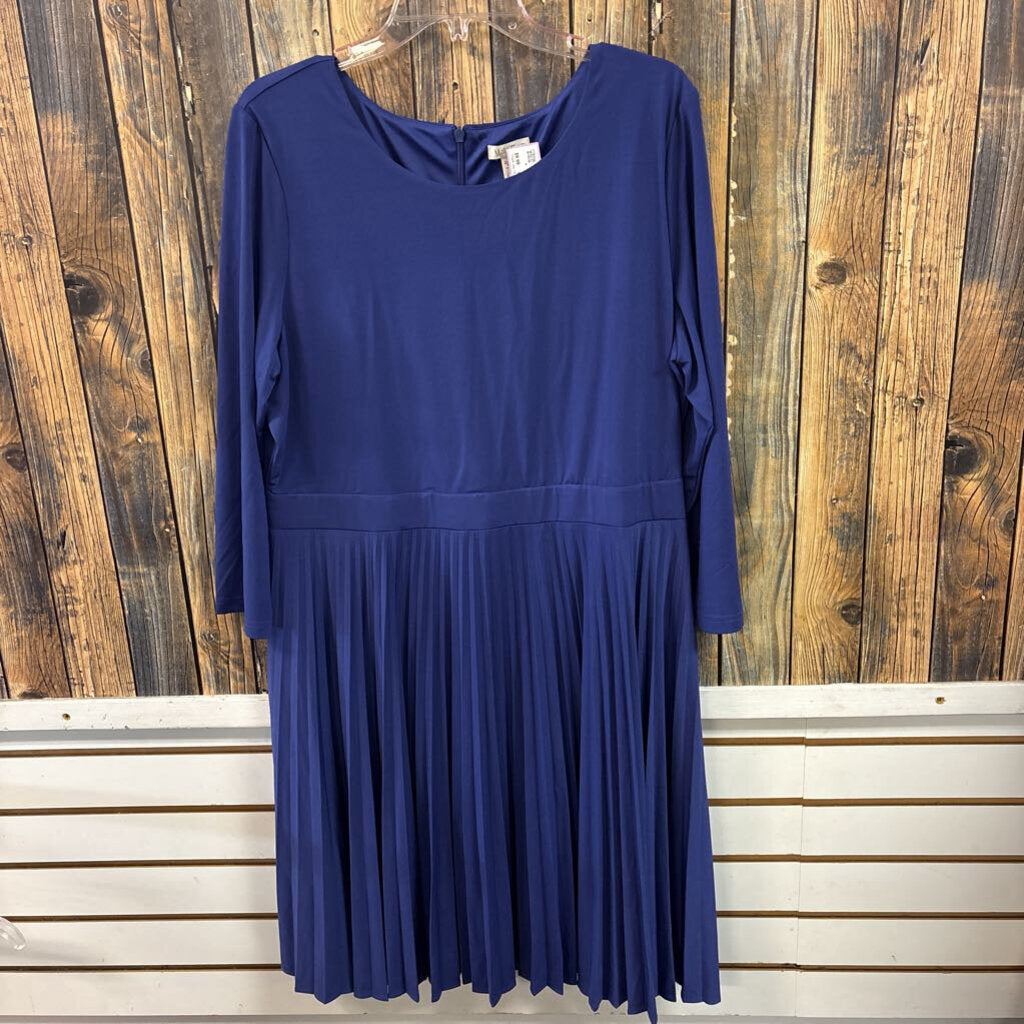Matilda Jane Blue Pleated Dress, Womens XL