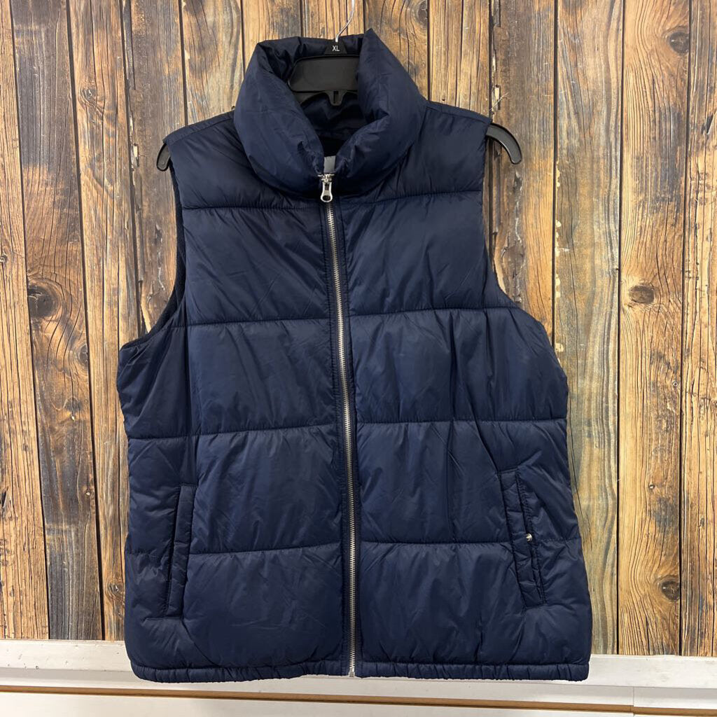 Old Navy Blue Puffer Vest, Mens L