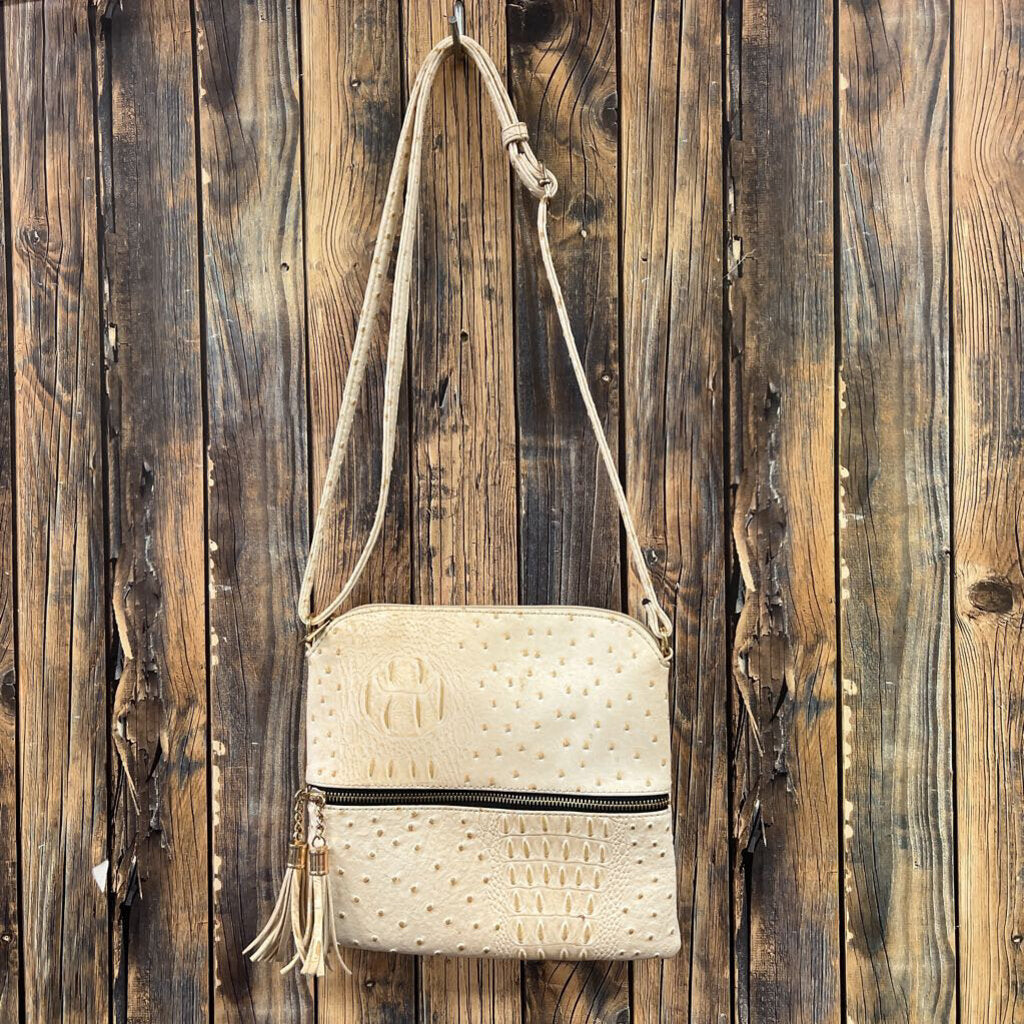 Ostrich Crossbody Purse