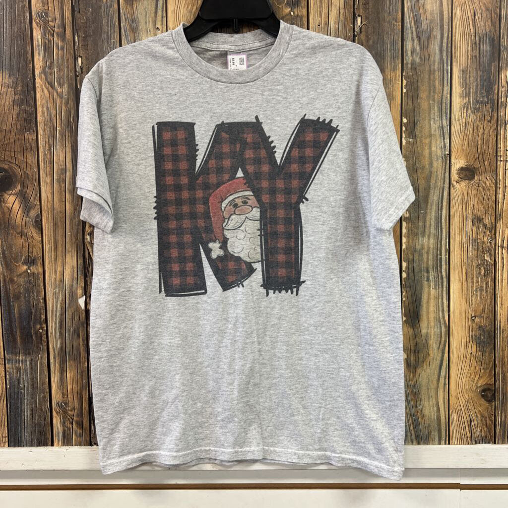 Grey KY Santa Tee, Womens M