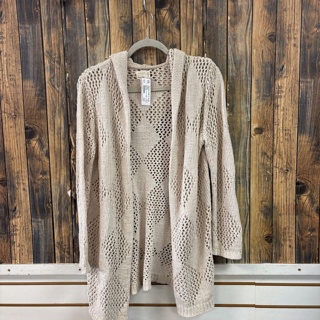 Nicole Miller Woven Cardigan, Womens M