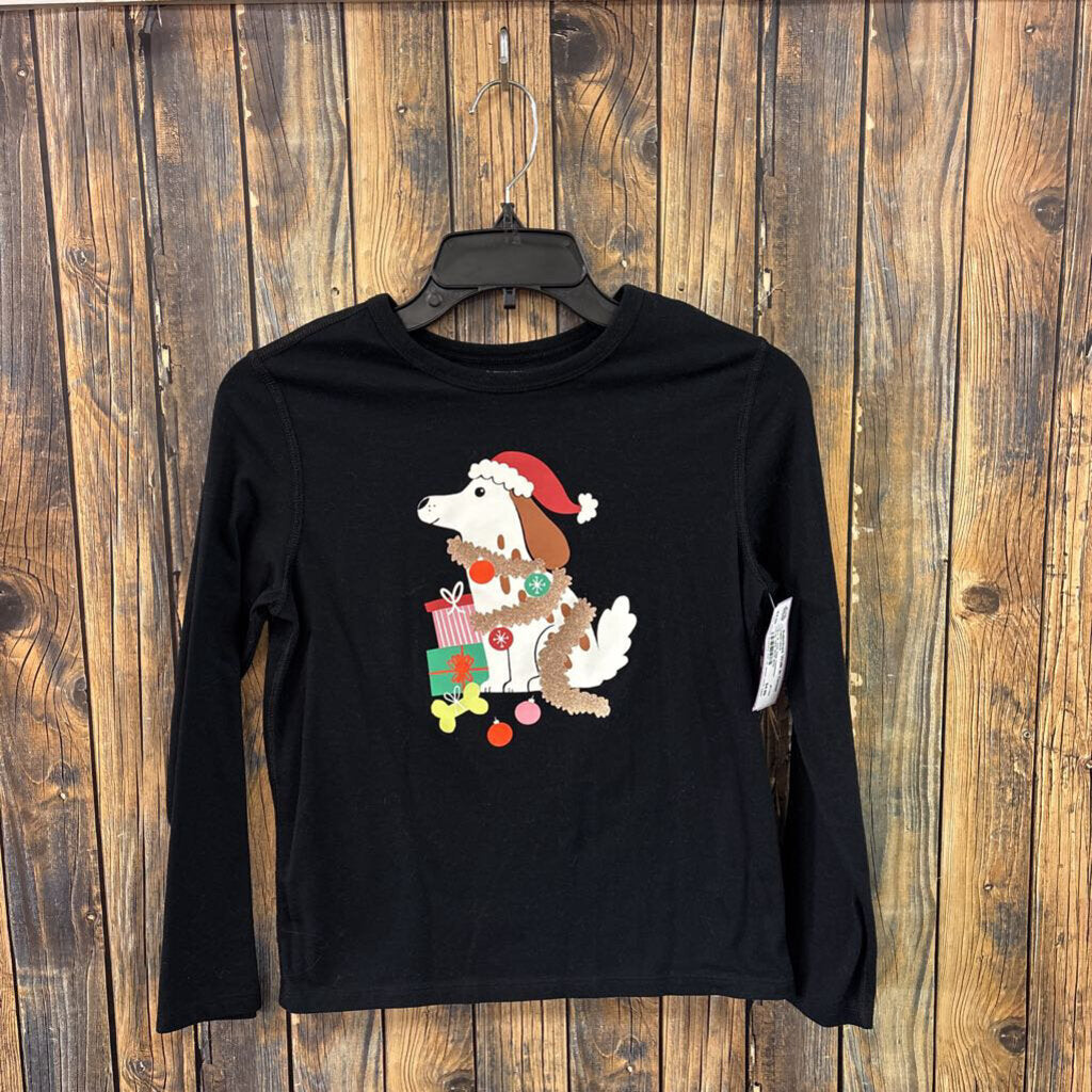Cat & Jack Dog Christmas Top, Girls 10/12