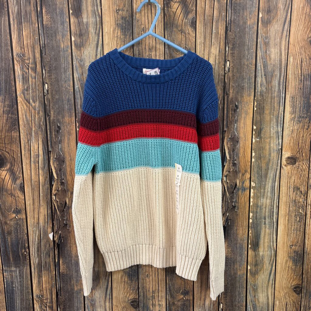 NWT Cat & Jack Striped Sweater, Boys 6/7