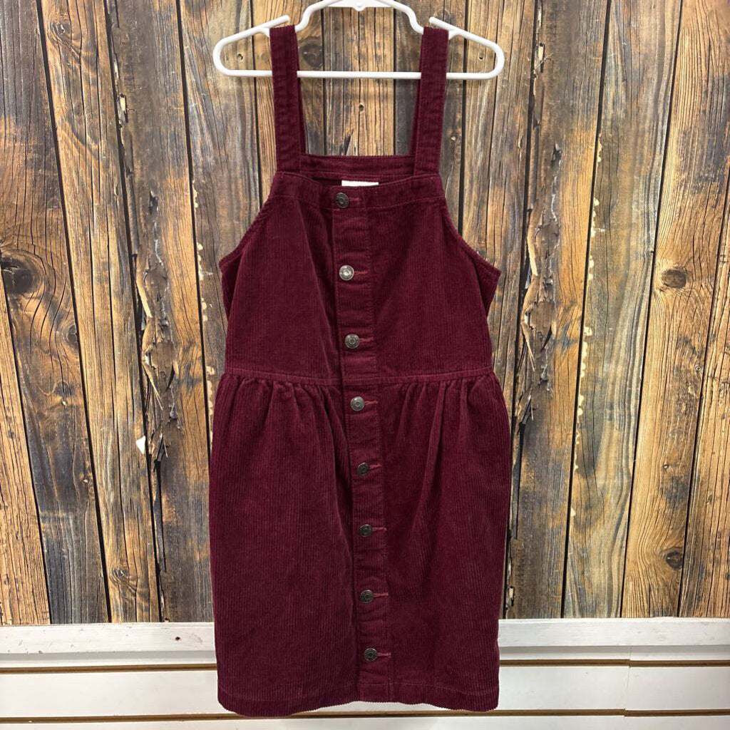 Cat & Jack Maroon Corduroy Dress, Girls 10/12