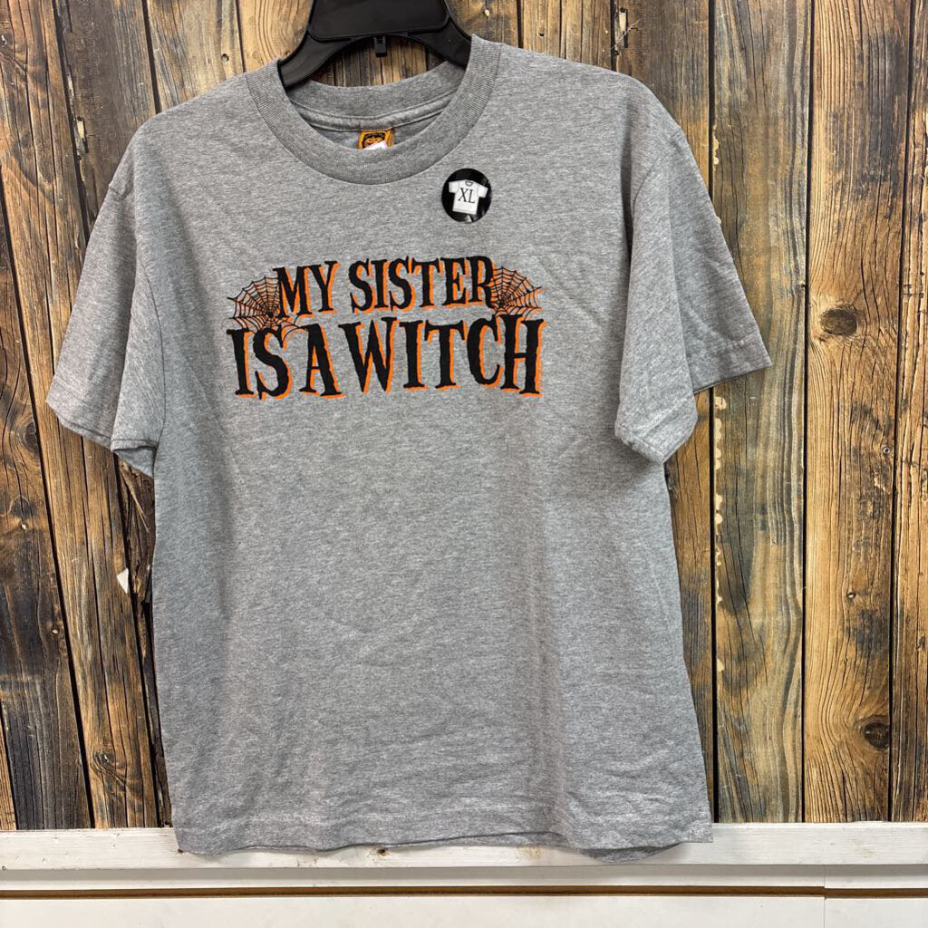 My Sister is a Witch Tee, Boys XL