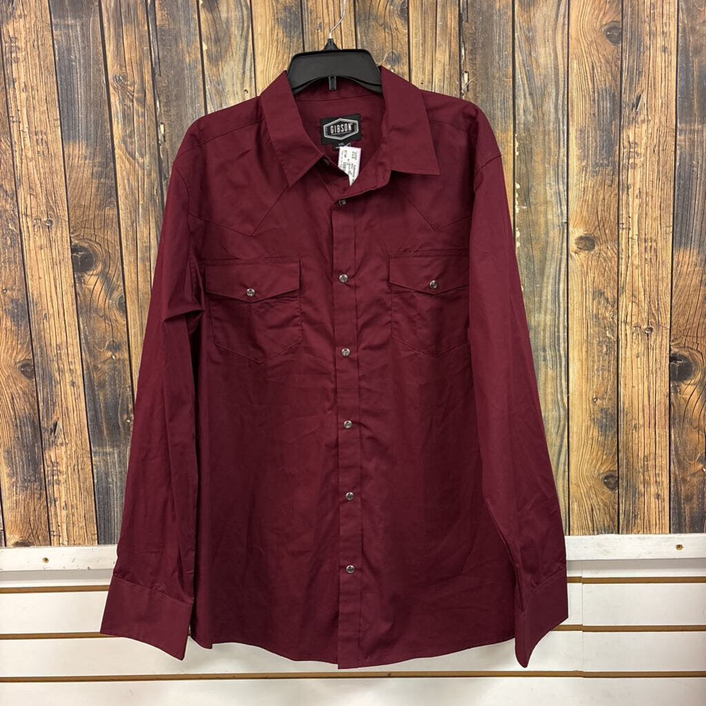 Gibson Pearl Snap Top, Mens 2X