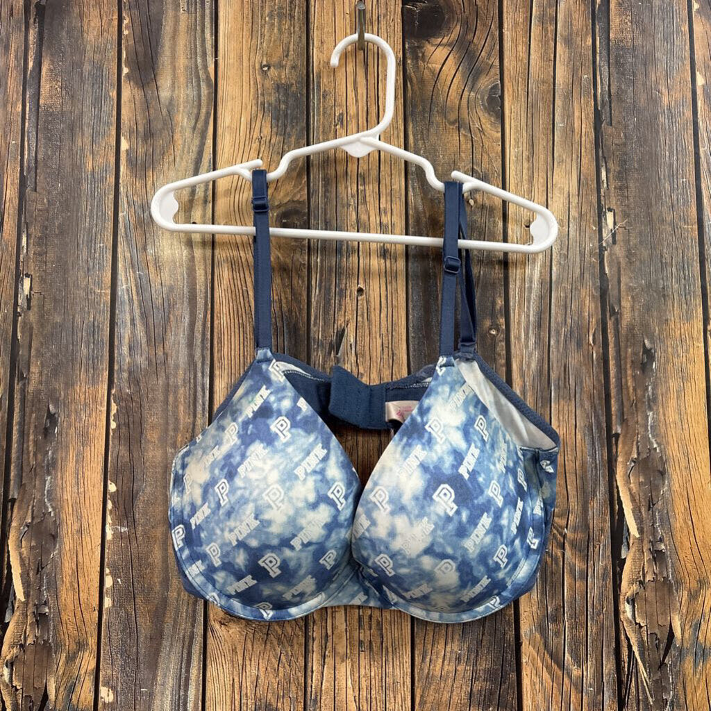 PINK Blue Bra, Womens 36B