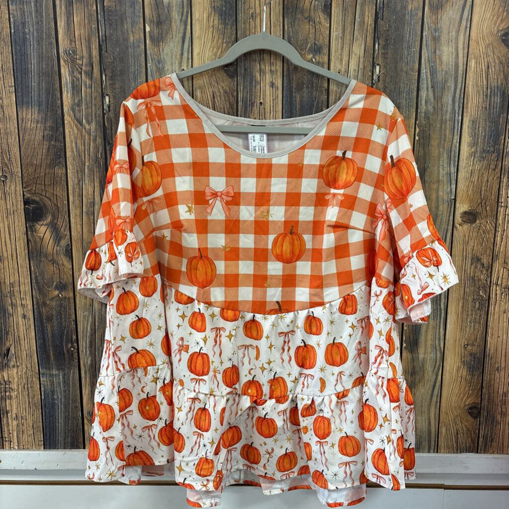 Pumpkin Top, Womens 1X
