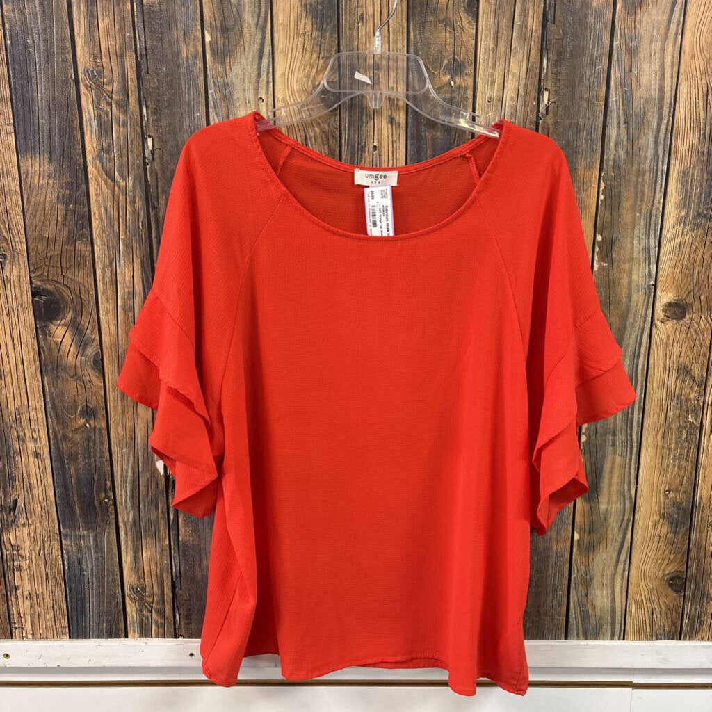 UMGEE Orange Top, Women's M