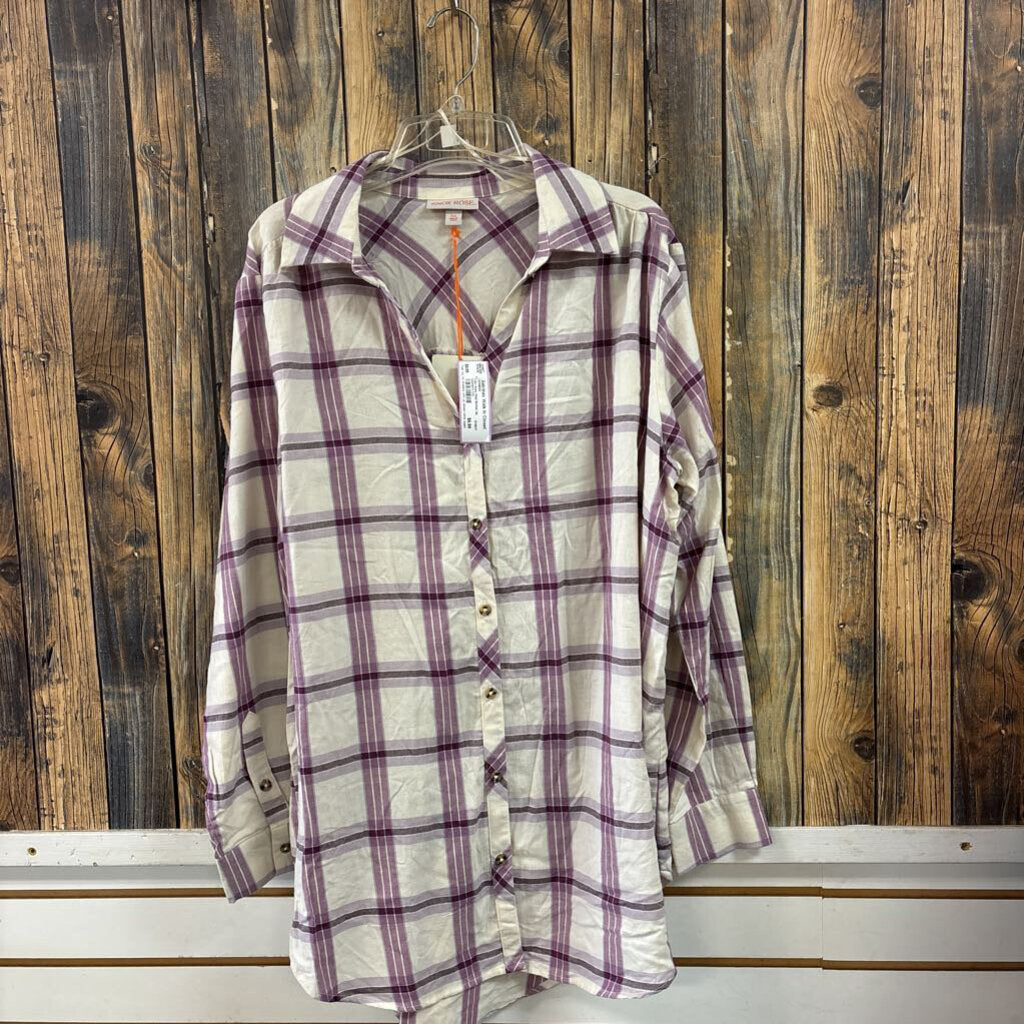 Knox Rose Plaid Button Up, Women's XXL