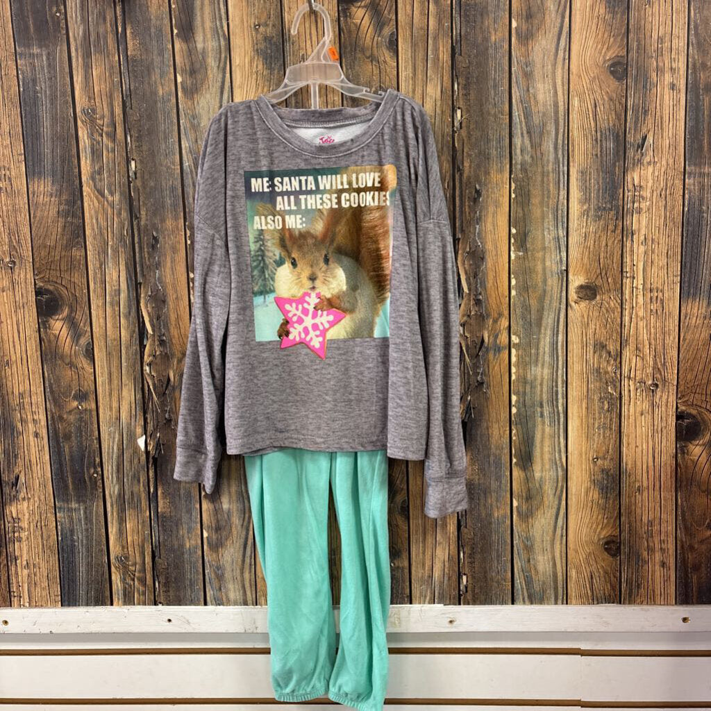 Justice Squirrels PJ Set, Girl's 7/8