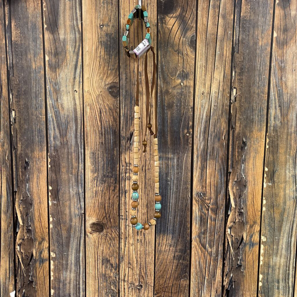 Turquoise and Wood Set