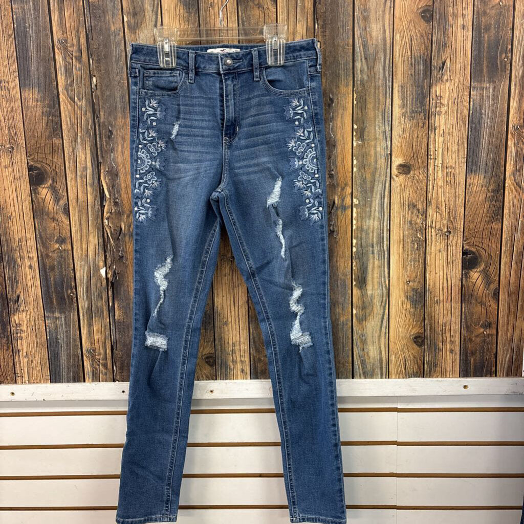 Hollister Emroidered Jeans, Women's 7R