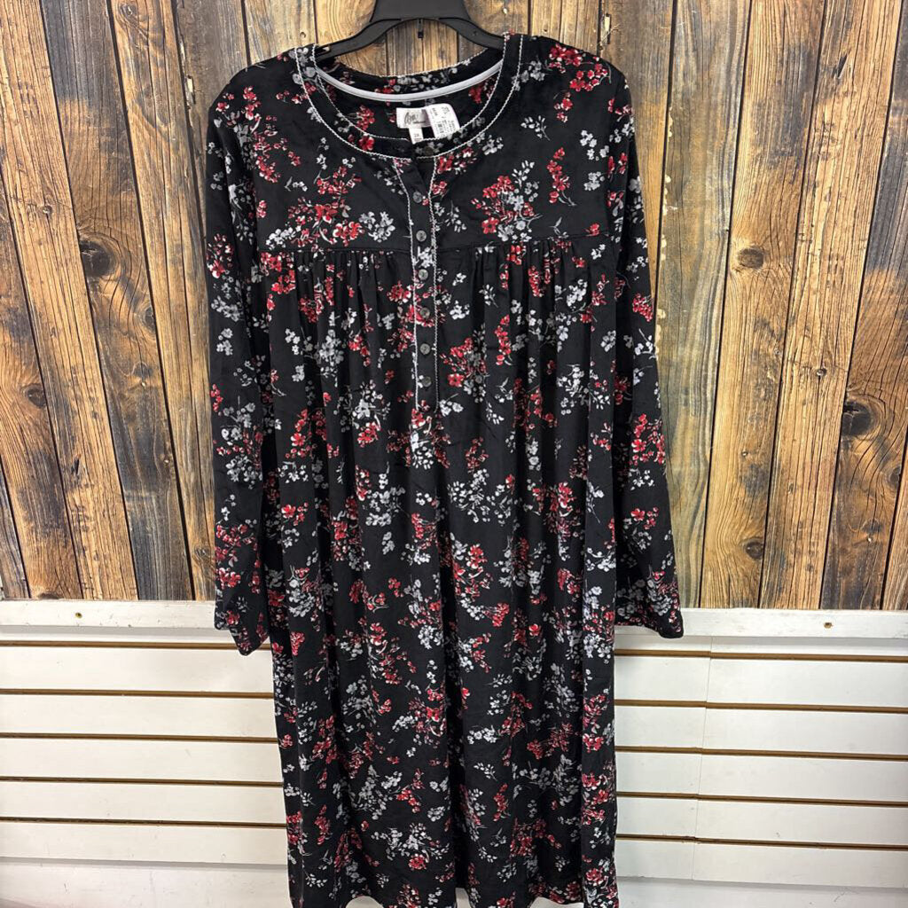 NWT Aria Fleece Gown, Womens 2X
