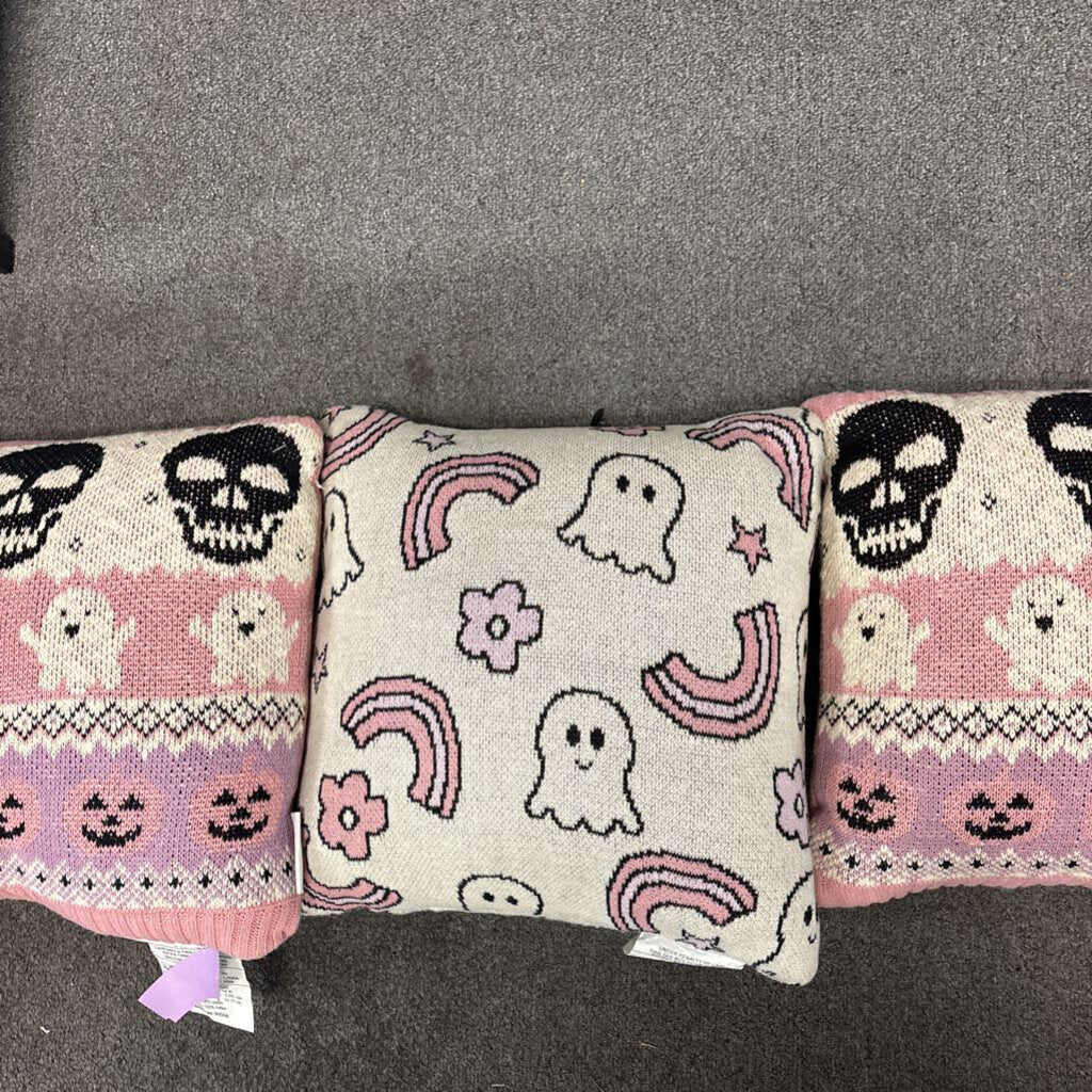 3 PC Halloween Pillow Set - NO SHIP - 12x12