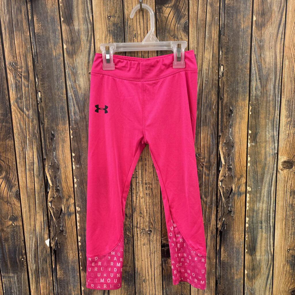 Under Armour Pink Leggings, Girls 5