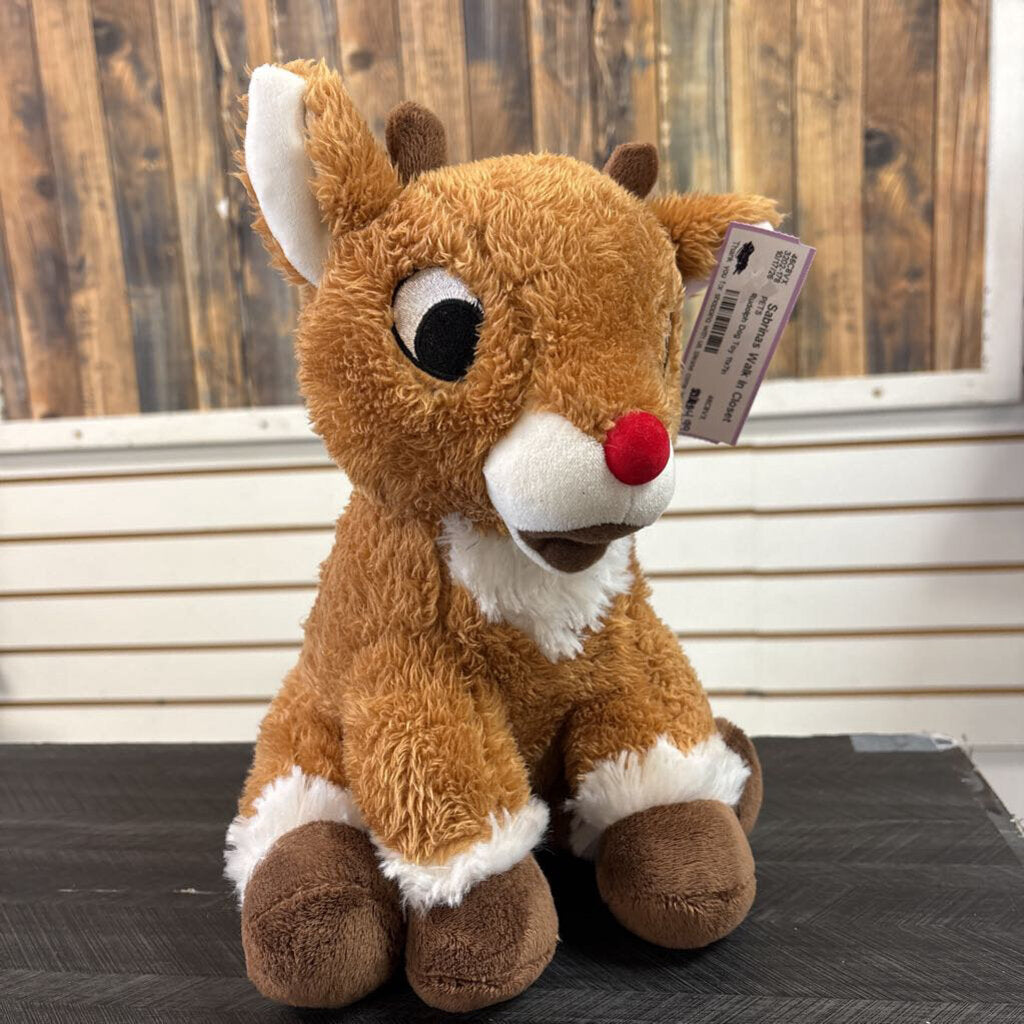 Rudolph Dog Toy 11x7in