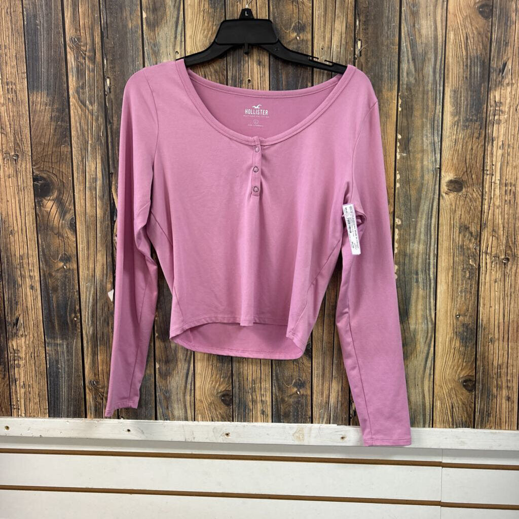 Hollister Pink Crop Top, Womens L