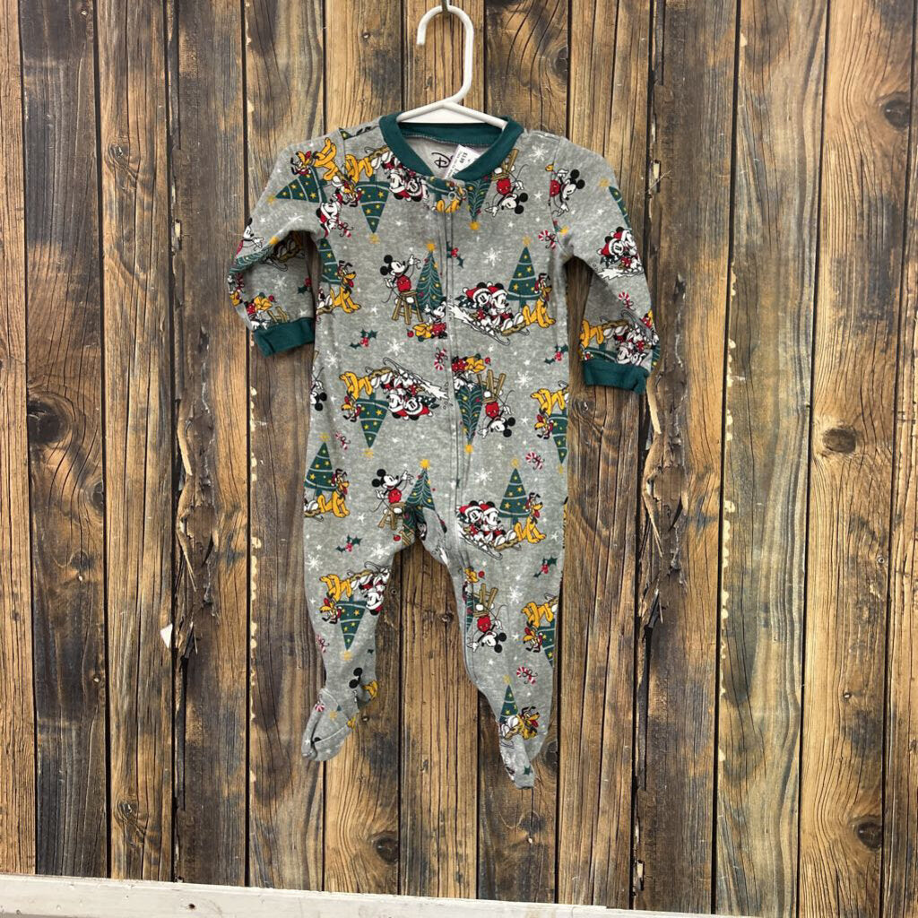 Disney Christmas Mickey Onesie Baby Size 6/9 Months