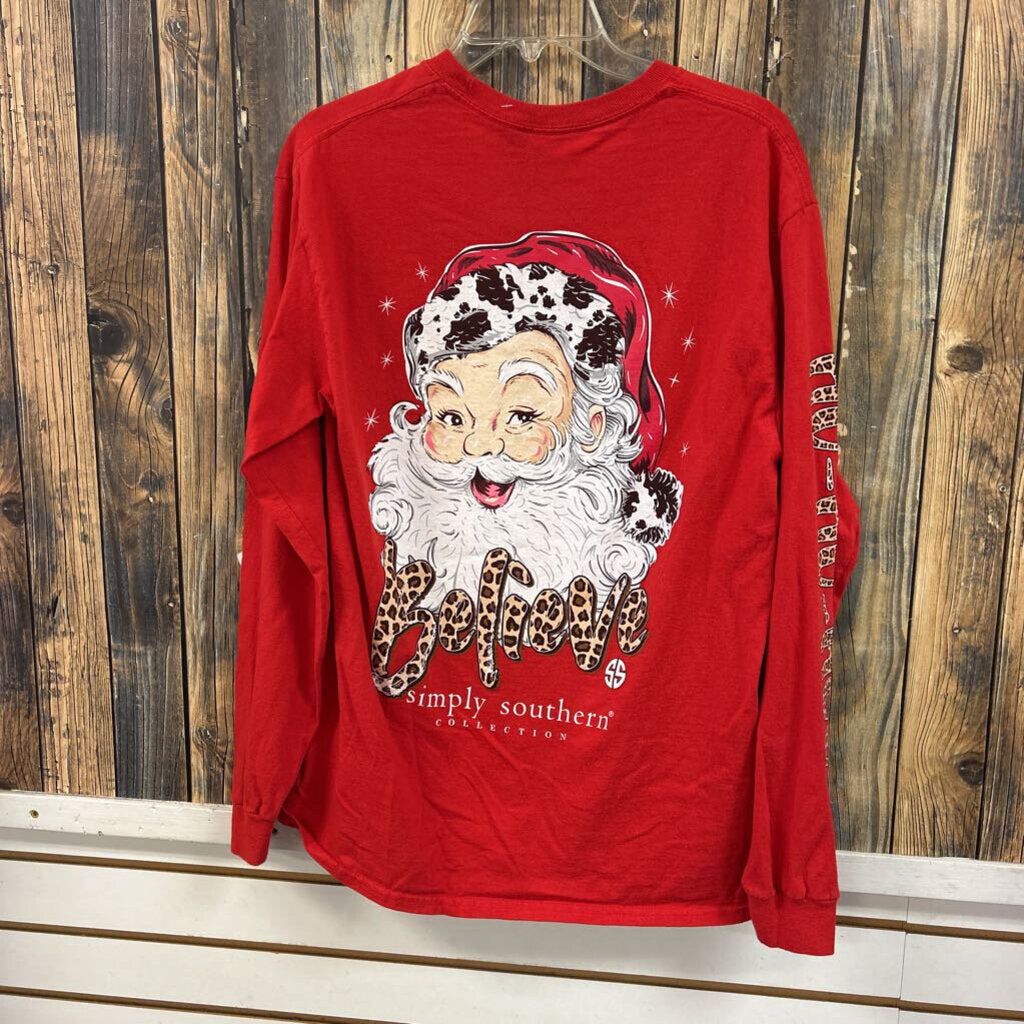 Simply Southern Believe Top Women's Size M