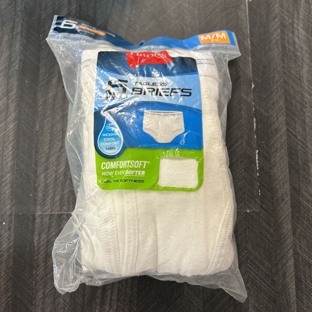 New Briefs 6 Pair Boys Size M 10/12 (2)