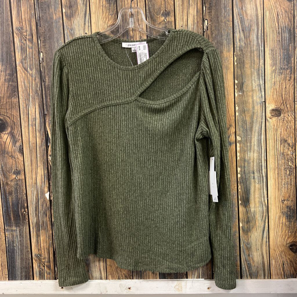 NWT One Park Ave Soft Green Top, Womens L