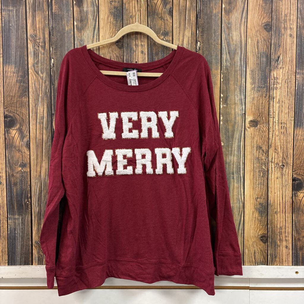 Merry Merry Top, Womens 2X