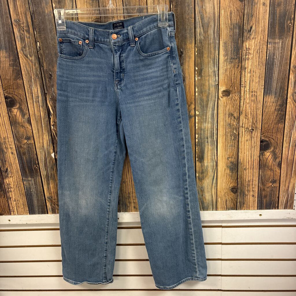 J. Crew Full Length Slim Wide Leg Jeans, Womens 26 (0-2)