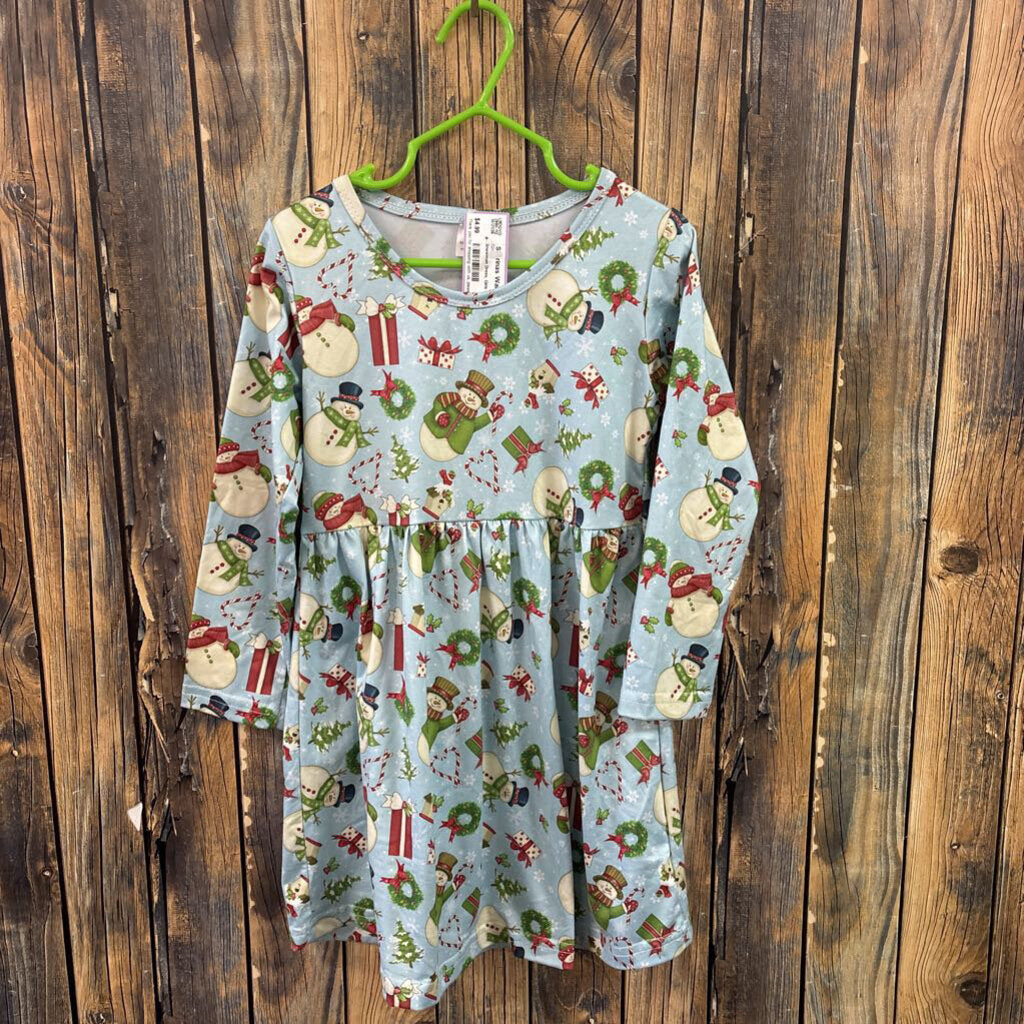 Snowman Dress, Girls 4T