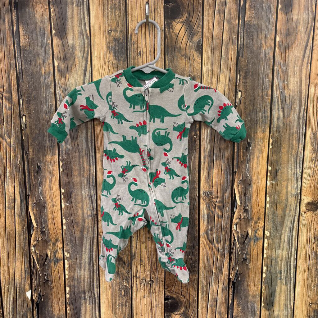 Christmas Dinosaur Sleeper, Boys NB