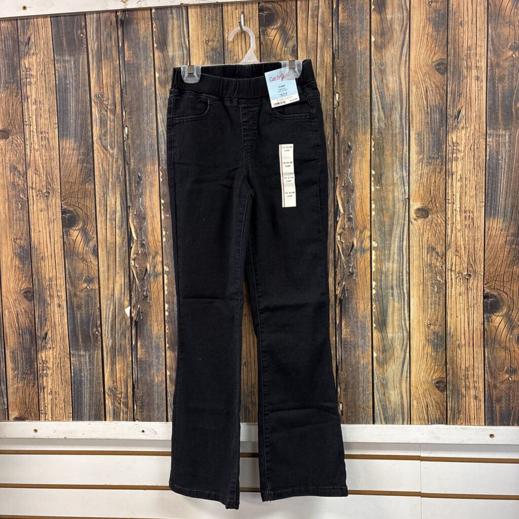 NWT Black Flare Jeans, Girls 10 Slim