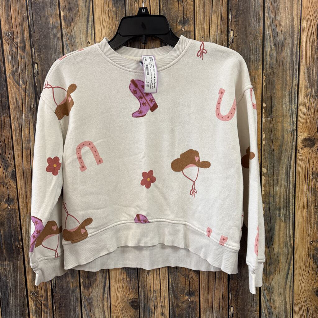 Cowgirl Sweatshirt, Girls 10/12