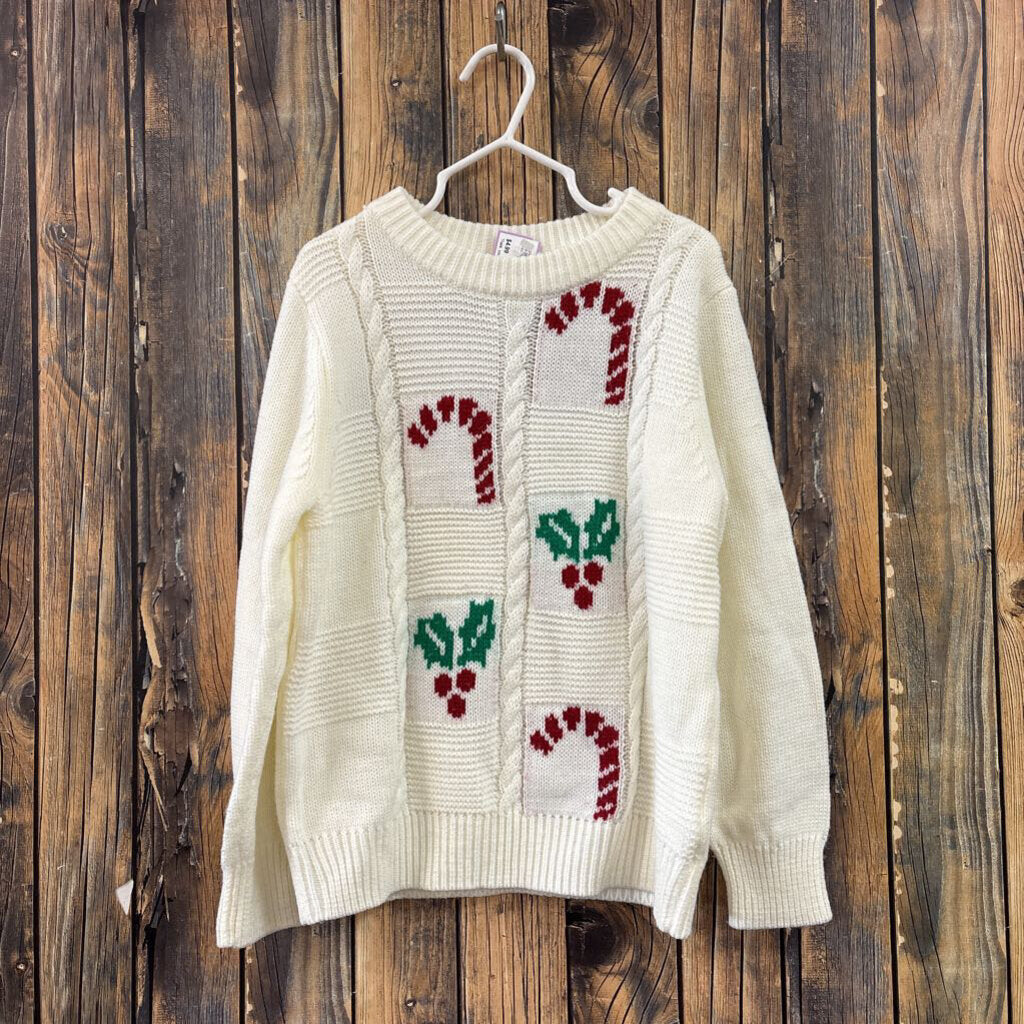 Candy Cane Sweater, Girls 7/8