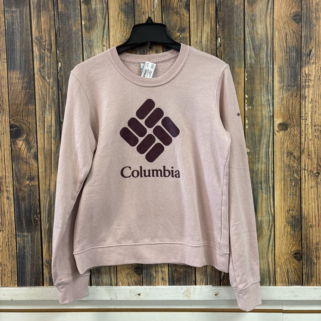 Columbia Pink Sweatshirt, Womens S