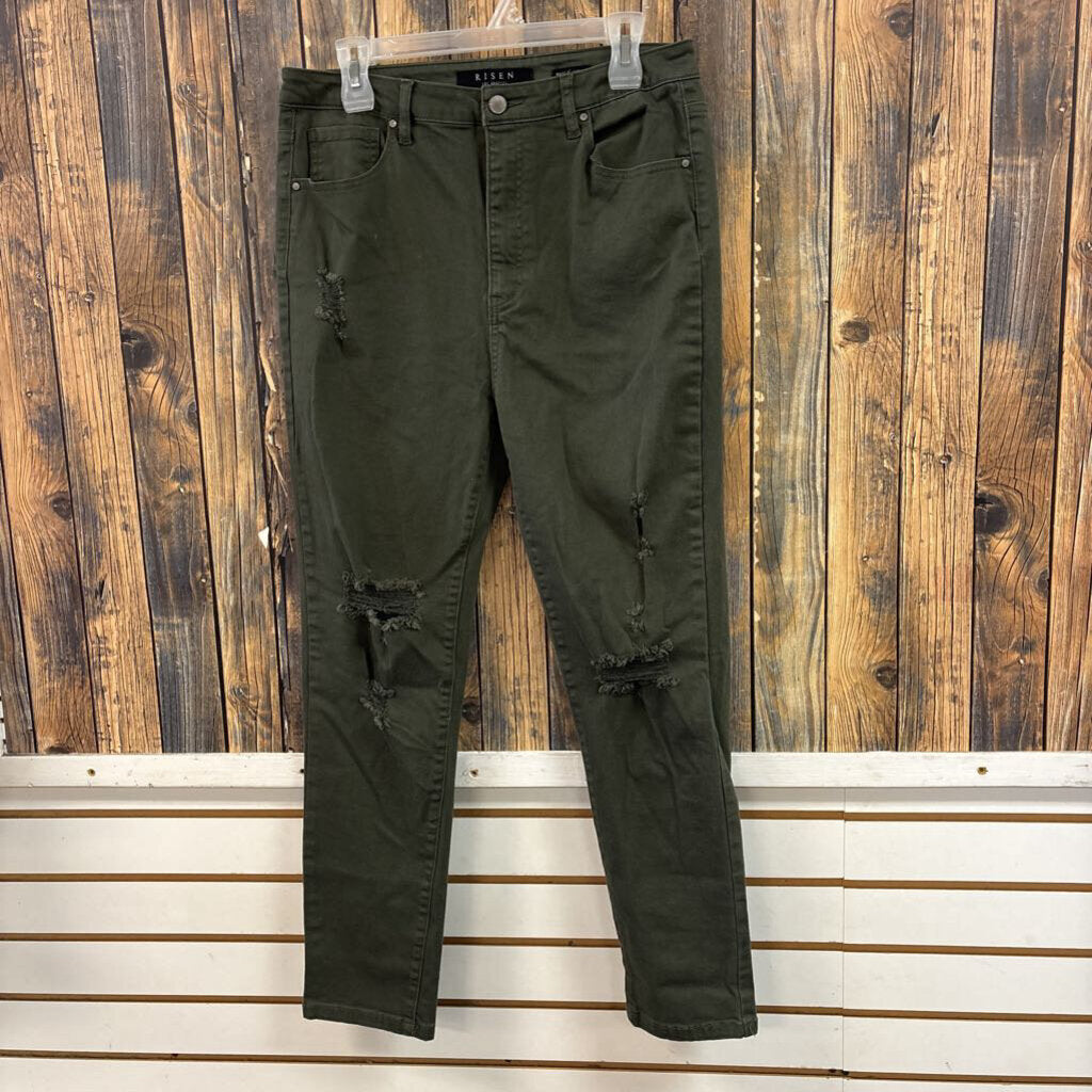 Risen Green Jeans, Womens 15