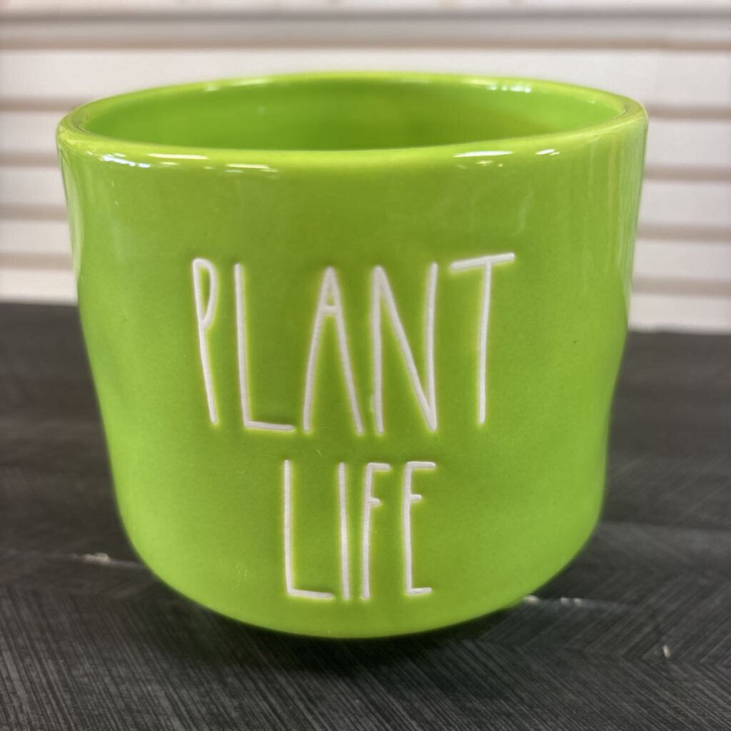 Rae Dunn Plant Life Planter - NO SHIP - 4x4